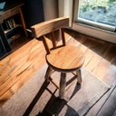 Ver imagem 3 de Kit 2 Banquinhos Envernizados Cadeirinha Encosto Infantil Banqueta Pequena Madeira Maciça Cadeirinha