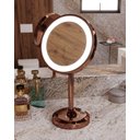 Ver imagem 2 de Espelho Aumento 5x Luz Led E6590 Red Gold Italy Line
