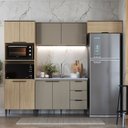 Ver imagem 3 de Cozinha Completa Lavínia 9 Portas 3 Gavetas Imperial/fume - Jcarvalho