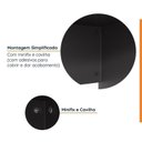 Ver imagem 7 de Conjunto Home Office 4 Peças 2 Mesas 2 Gaveteiros Ficus 6 Gavetas 170cm CabeCasa MadeiraOriginals Preto