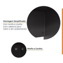 Ver imagem 7 de Conjunto Home Office 4 Peças 2 Mesas 2 Gaveteiros Ficus 6 Gavetas 170cm CabeCasa MadeiraOriginals Preto