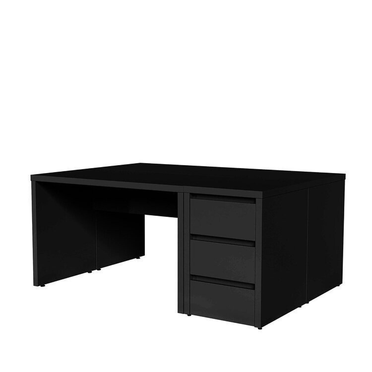 Conjunto Home Office 4 Peças 2 Mesas 120cm 2 Gaveteiros Ficus Cabecasa Madeiramadeira - 9