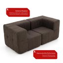 Ver imagem 6 de Sofá Modular 2 Lugares com 2 Cantos Kappesberg Boucle Marrom