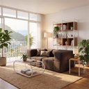 Ver imagem 1 de Sofá Modular 2 Lugares com 2 Cantos Kappesberg Boucle Marrom