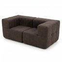 Ver imagem 2 de Sofá Modular 2 Lugares com 2 Cantos Kappesberg Boucle Marrom