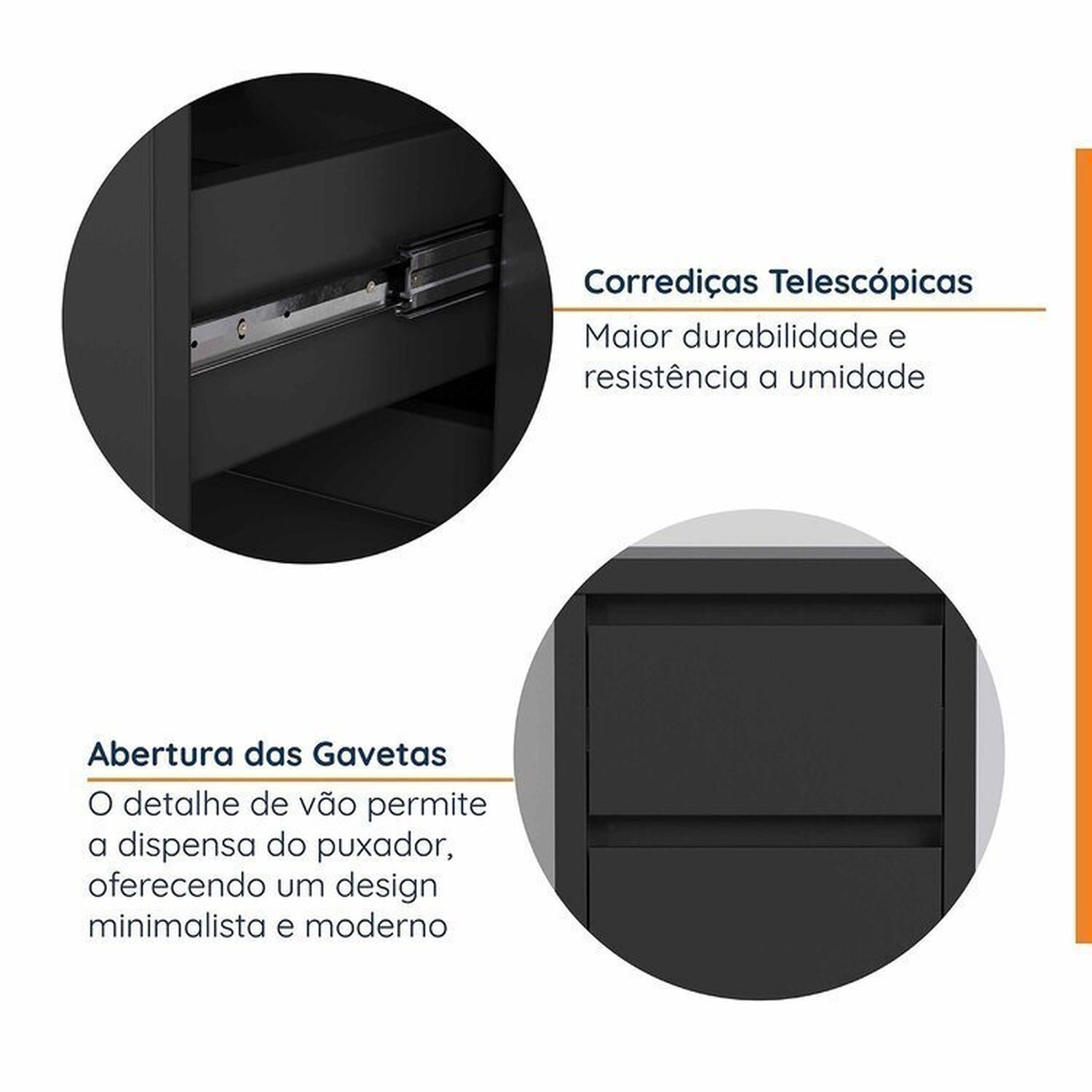 Mesa de Escritório com Gaveteiro e Nicho 220cm Ficus Cabecasa Madeiramadeira - 8