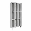 Ver imagem 2 de Armário Roupeiro de Aço 9 Portas Locker Vestiário Empresa Academia Indústria