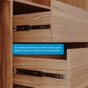 Ver imagem 7 de Guarda-Roupa 183cm 2 Portas de Correr com Pés 100% MDF Bonito Espresso Móveis Off White/Cinamomo