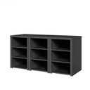 Ver mais imagens de Conjunto Home Office 3 Módulos com Prateleiras Ficus CabeCasa MadeiraOriginals Preto