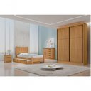 Ver imagem 1 de Guarda Roupa Solteiro 2 Portas 3 Gavetas - Santorini-cinamomo - Móveis D'doro