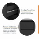 Ver imagem 7 de Conjunto Home Office 1 Mesa em L 1 Mesa 1 Gaveteiro Ficus 135cm CabeCasa MadeiraOriginals Preto
