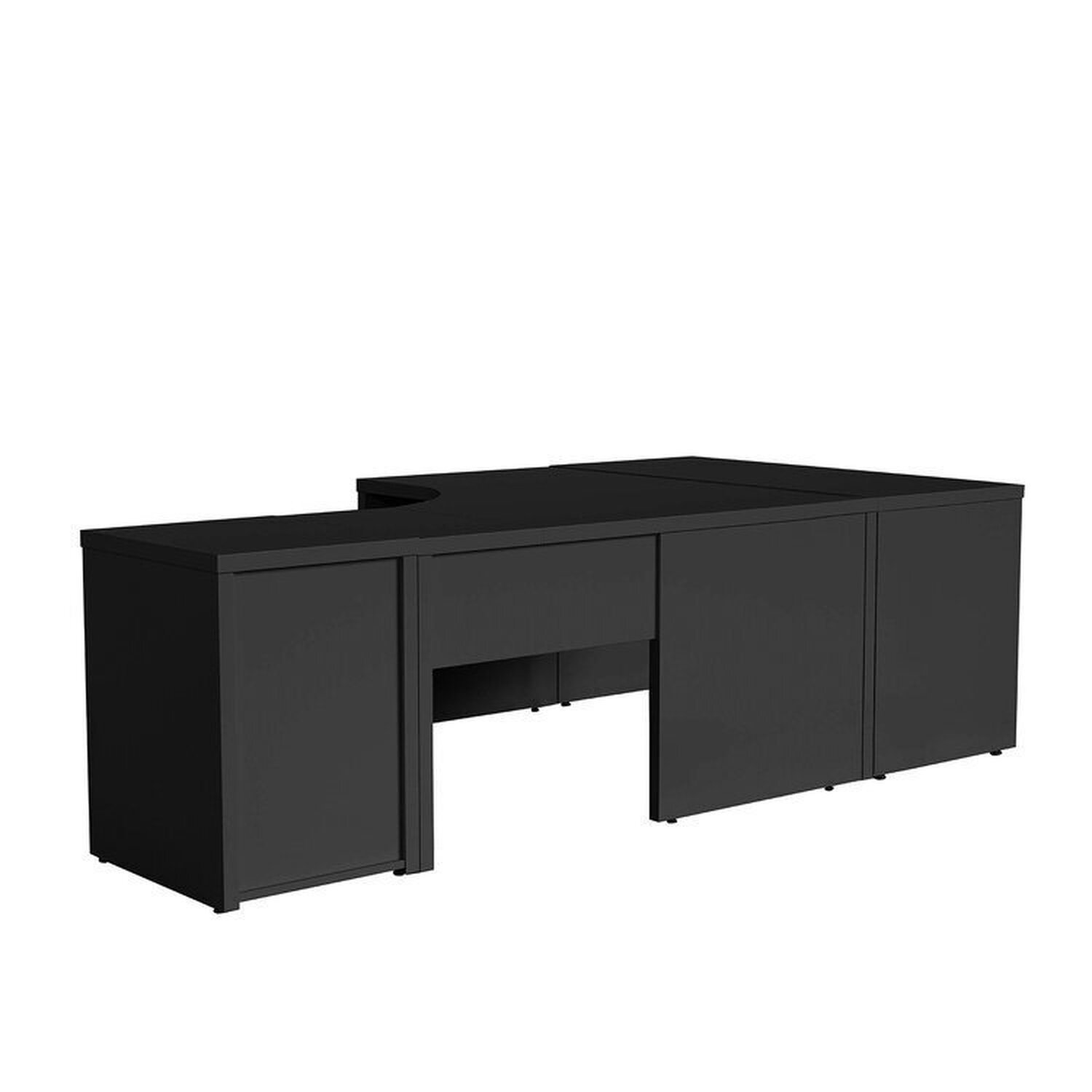 Conjunto Home Office 1 Mesa em L 1 Mesa 135cm 1 Gaveteiro Ficus Cabecasa Madeiramadeira - 10