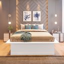 Ver imagem 4 de Cama Casal/Queen Adulto com 4 Gavetas Gades Yescasa Branco