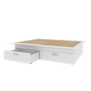 Ver mais imagens de Cama Casal/Queen Adulto com 4 Gavetas Gades Yescasa Branco