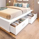 Ver imagem 5 de Cama Casal/Queen Adulto com 4 Gavetas Gades Yescasa Branco