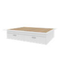 Ver imagem 2 de Cama Casal/Queen Adulto com 4 Gavetas Gades Yescasa Branco