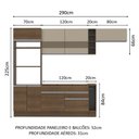 Ver imagem 4 de Cozinha Completa Safira Armário e Balcão Rustic Madesa