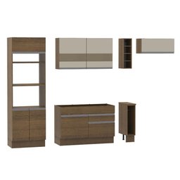 Cozinha Completa Safira Armário e Balcão Rustic Madesa - 9
