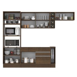 Cozinha Completa Safira Armário e Balcão Rustic Madesa - 8