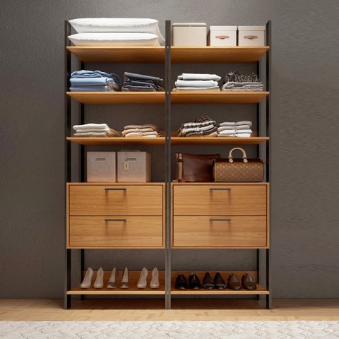 Estante Closet Organizador de Roupas com 04 Gavetas 100% Mdf