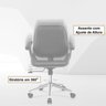 Kit 6 Cadeiras de Escritório Diretor Giratória Office Lisboa - 9