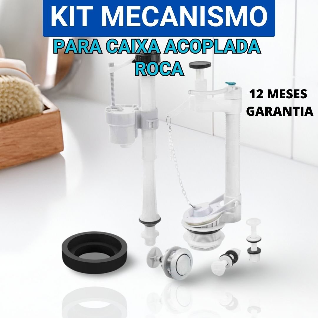 Kit Mecanismo Caixa Descarga Acionamento Superior Roca - 2