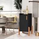 Ver imagem 5 de Armário Multiuso Poseidon 2 Portas MDF-MDP 32cm Preto para Casa Sal Movelaria
