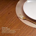 Ver imagem 3 de Conjunto Baobá 120cm com 4 Cadeiras Jandaia CabeCasa MadeiraOriginals Marrom/Cinamomo/Amêndoa/Bege