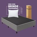 Ver imagem 3 de Cama Box Queen Desmontável Cinza + Colchão Umaflex Fit Firm D33 17cm Altura - Orthocamas