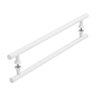 Puxador Branco para Porta de Vidro Madeira Pivotante 40cm - 2