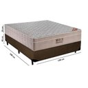 Ver imagem 6 de Cama Box Casal Sintético + Colchão Casal Ortobom Airtech Molas Superpocket (65x138x188) Marrom