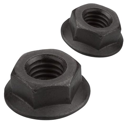 PORCA SEXTAVADA M6 FLANGEADA DIN 6331 POLIDA - 500UN