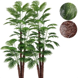 Kit 2 Arvore Coqueiro Palmeira Artificial sem Vaso Decoração