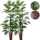 Ver imagem 1 de Kit 2 Arvore Coqueiro Palmeira Artificial sem Vaso Decoração