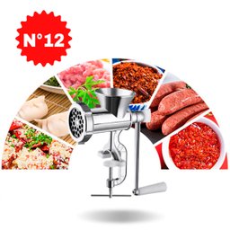 Moedor Carne Manual - Alimentos Embutidos No.12 - 5