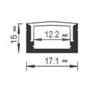 Ver imagem 3 de Perfil de Led Sobrepor Anodizado (prata) 1 Metro