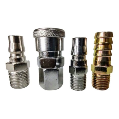 Kit Engate Rápido Esfera Alta Vazão 1/4 com 4 Peças