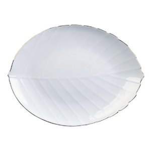 Prato Raso Ceres em Vidro Opalino Gold Rim 29 Cm - Lhermitage