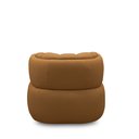 Ver imagem 7 de Kit 2 Poltronas Decorativas Mariele Sala de Estar Base Giratória em Aço Couro Caramelo G88 - Gran Be