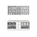 Ver imagem 3 de Cozinha Compacta 100% Mdf 4 Peças com Portas de Vidro Americana