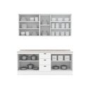 Ver imagem 4 de Conjunto Cozinha Compacta 4 Peças com Portas de Vidro 100% MDF 200cm Americana
