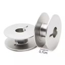 Ver imagem 2 de Kit 25 Bobinas Carretilha Alumínio e Ferro Máquina Zig Zag Industrial - [55623a] + Caixa de Bobina