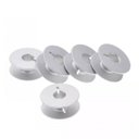 Ver imagem 1 de Kit 25 Bobinas Carretilha Alumínio e Ferro Máquina Zig Zag Industrial - [55623a] + Caixa de Bobina