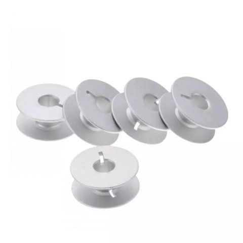 Kit 25 Bobinas Carretilha Alumínio e Ferro Máquina Zig Zag Industrial - [55623a] + Caixa de Bobina