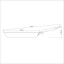 Ver imagem 2 de Frigideira Loreto Alumínio Antiaderente Starflon Cabo Baquelite 28cm 2l Grafite