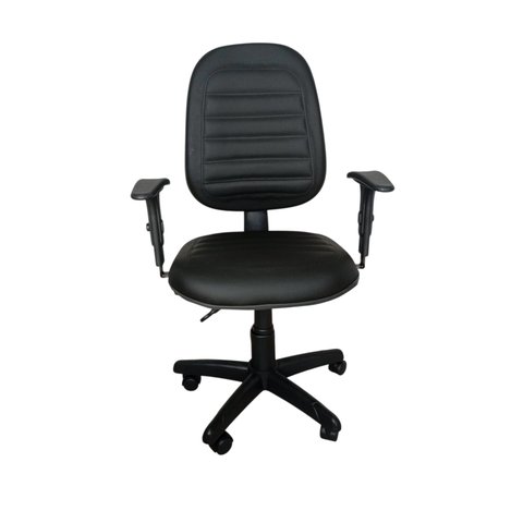 Cadeira Escritório Ergonômica Executiva Work Comfort Nr17 Giratória Corino Costura com Rodízios