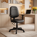 Ver imagem 1 de Cadeira Escritório Ergonômica Executiva Work Comfort NR17 Giratória Corino Costura com Rodízios