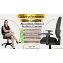 Ver imagem 7 de Cadeira Escritório Ergonômica Executiva Work Comfort NR17 Giratória Corino Costura com Rodízios