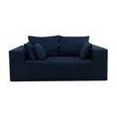 Ver imagem 1 de Sofá Modular Rute 2 Lugares em Bouclé Azul Escuro