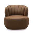 Ver imagem 2 de Poltrona Decorativa Cheval Giratória 360° em Couro Livintus Leather